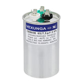 VEXUNGA front label showing capacitance and voltage for quick identification and fit