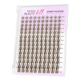 VEYESBEAUTY tray front view showing organized manga brown clusters for quick application