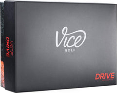 Vice Golf front packaging showing logo and durable two-piece design benefit