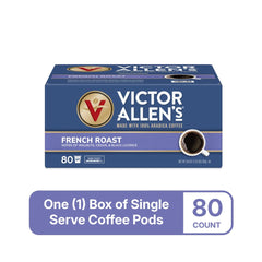 Victor Allen's Coffee array of pods spread on counter for easy portioning benefit
