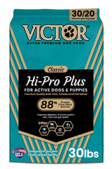 VICTOR front bag view showing product and energy benefits