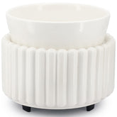 VICTORIA AROMA front view ceramic warmer showing elegant finish and easy control