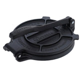 Victoria front view of press showing compact cast iron design and long-lasting durability