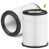 Vifect front view of two VF4000 replacement filters showing packaging and fit benefits