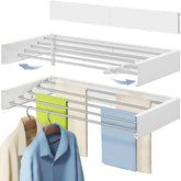 Vikaqi front view mounted rack showing five rods and space-saving benefit