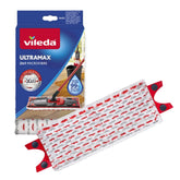 Vileda Ultramax front packaging showing pad ready to replace, fast fit