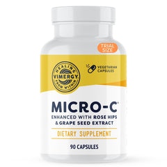 Vimergy Micro-C front label showing clean vegan formula and trial size benefit