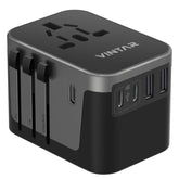 VINTAR front view showing all plugs and compact design for easy travel