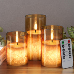 VIODAIM gold glass front view showing elegant pillar set and warm benefit