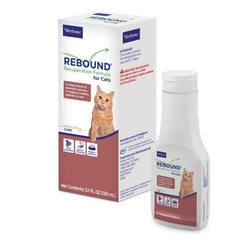Virbac Rebound label and size shown for dosing clarity and ingredient reassurance