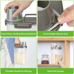 Viretec lid close-up showing four buckles that secure an airtight seal