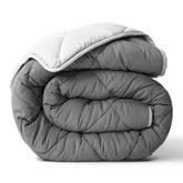 ViscoSoft front view showing light gray side and neat drape benefit: easy styling