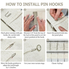 Vision Home pinch pleat detail highlighting structured pleats and polished finish