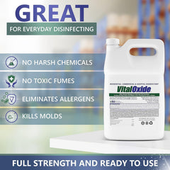 Vital Oxide being sprayed in a shower to remove mold and mildew