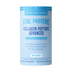 Vital Proteins front tub showing packaging and unflavored formula benefit