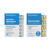 VitaMedica front packaging showing the two-product recovery bundle benefit