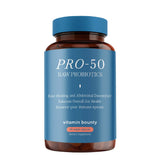 Vitamin Bounty Pro-50 front packaging showing bottle and label benefits