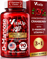 VitaUp front bottle view showing clear label and convenient vegan capsules