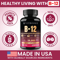 VITBOOST supplement label detail highlighting ingredients and potency