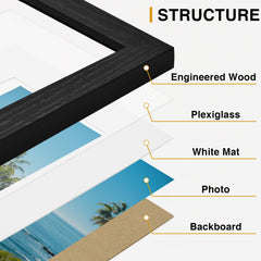 Vittanly back hardware and easel showing hanging hooks and tabletop support