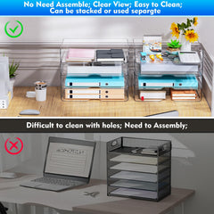 Vivihomety stacked four-tier profile demonstrating compact vertical storage and space saving