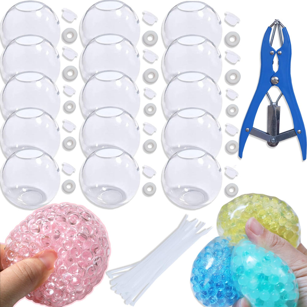 VIVIMAGIS front packaging showing 15 transparent shells and included tools for crafting