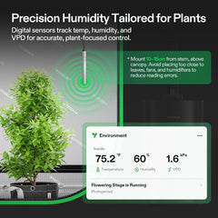 VIVOSUN AeroStream H05 external humidity probe detail for precise environment readings