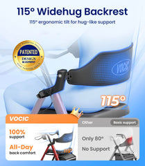 VOCIC Z21 cushioned seat closeup showing thick waterproof padding