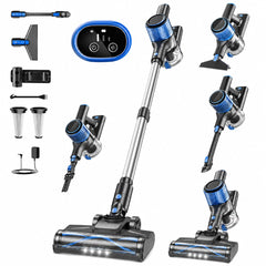 VOKENE front view of cordless vacuum showing whole unit and color for quick identification