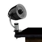 Vornado Pivot Clip front view showing compact fan and benefits of focused cooling