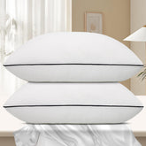 Vorouhals front view of pillow pair showing neat hotel-style presentation and comfort