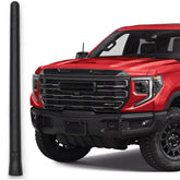 Votex front view of antenna packaging showing fit for GMC Sierra, fast identification benefit