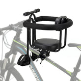 VSIOBTE front view seat on bike showing secure child placement and clear visibility
