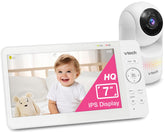 VTech front view of parent unit showing 7-inch IPS screen benefit clear monitoring