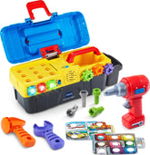VTech toolbox front closed portable storage for tidy play