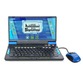 VTech Genio front open showing keyboard and screen, promotes hands-on learning