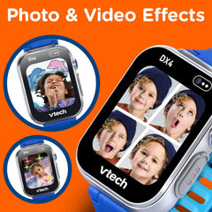 VTech KidiZoom DX4 side profile highlighting splash-proof metal case for durability