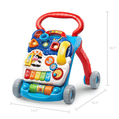 VTech removable activity panel detached to show portable play features and easy reattach benefit