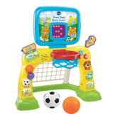 VTech front view of sports center showing hoop and net, promotes active play