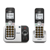VTech VG232-2 front view showing dual handsets and base for easy setup