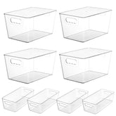 Vtopmart clear bin front view showing organized pantry benefit