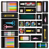 Vtopmart clear drawer trays front view showing organized compartments and visibility benefit