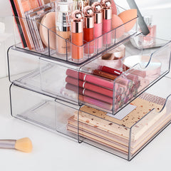Vtopmart drawer interior storing palettes and bottles for organized storage