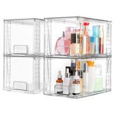 Vtopmart clear drawers front view showing organized contents and quick visibility