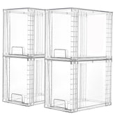 Vtopmart front view of clear drawers showing organized storage benefit