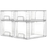 Vtopmart front view of clear drawers showing organized storage benefit