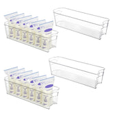 Vtopmart front view clear organizers showing neat milk storage and quick selection