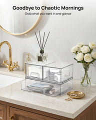 Vtopmart stacked drawers on counter saving space benefit