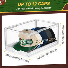 Vtopmart open sliding tray demonstrating effortless hat access and organized removal