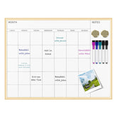 VUSIGN front view gold frame calendar showing monthly grid and neat layout benefit